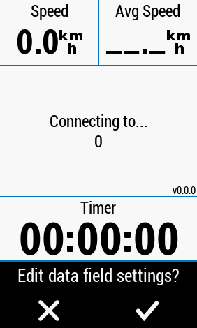ArguStress Bike Data Field screenshot