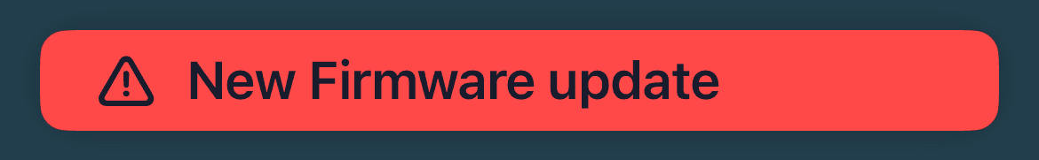 Firmware Update Screenshot